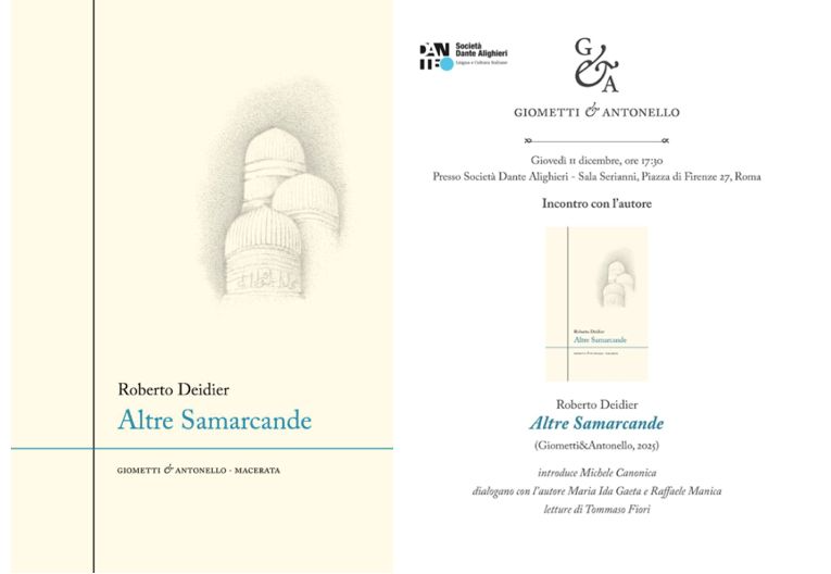 Altre Samarcande – Roberto Deidier – dicembre 2025